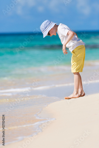 boy enjoying vacation