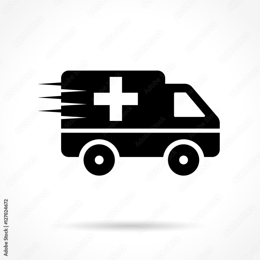 emergency icon on white background emergency icon on white background