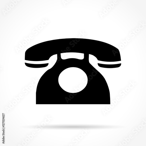 phone icon on white background