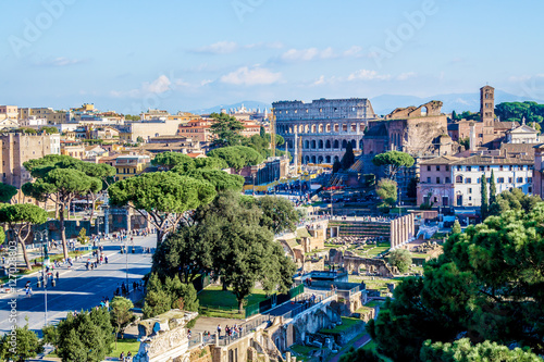 Cityscape of Rome, Italy