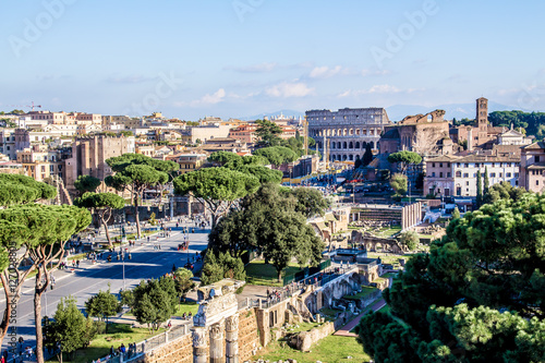 Cityscape of Rome, Italy