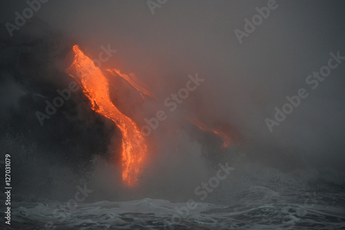 Lava in Hawaii photo