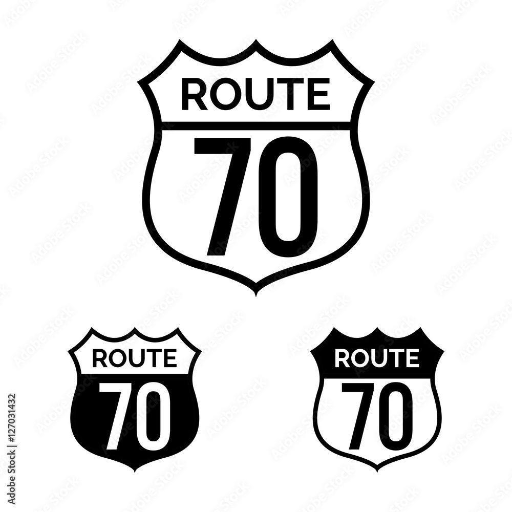 route 70 Stock Vector | Adobe Stock