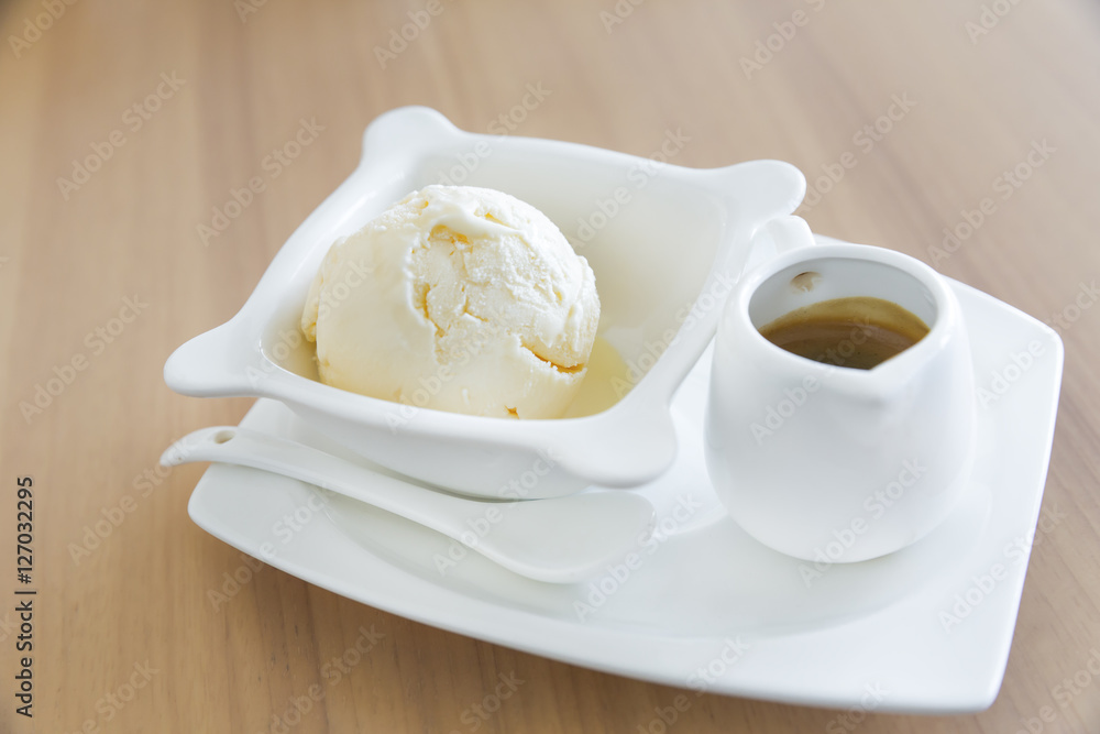 Affogato - espresso with ice cream Affogato - espresso with ice cream