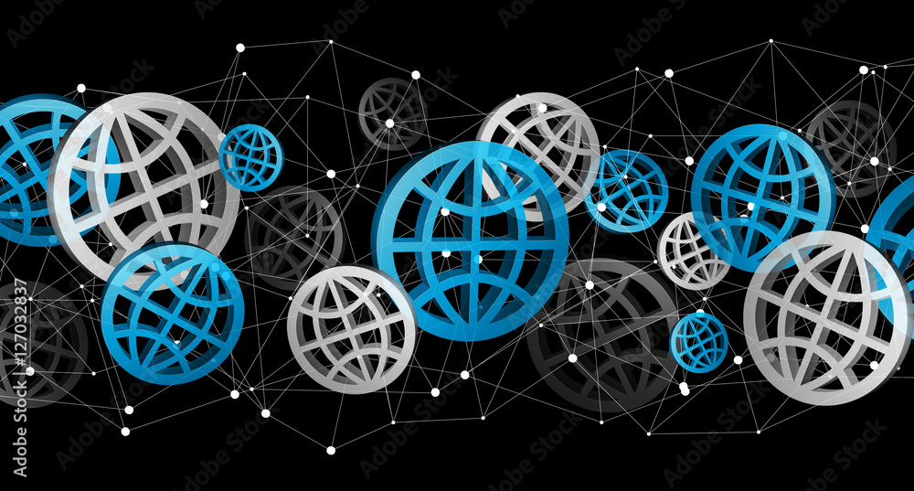 Blue grey and black digital web icons ‘3D rendering’ Blue grey and black digital web icons ‘3D rendering’