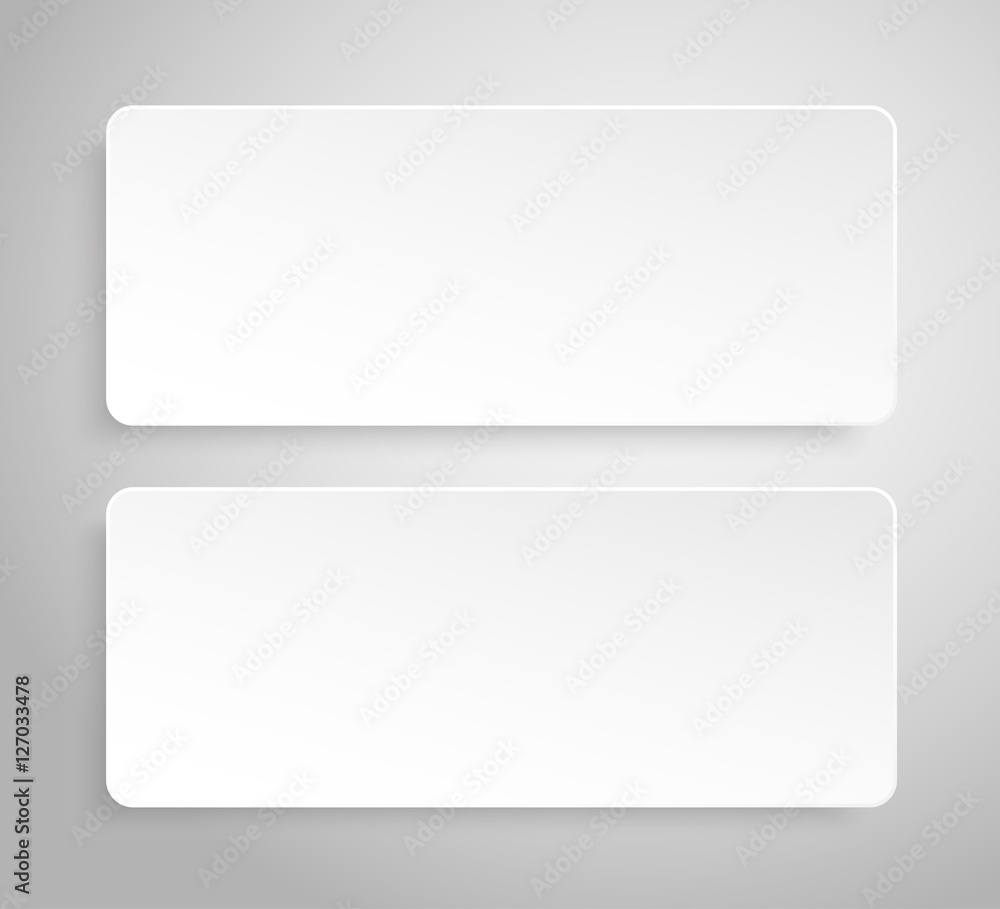Paper Banner. Design Vector. Mockup. Rectangle. Paper Banner. Design Vector. Mockup. Rectangle.