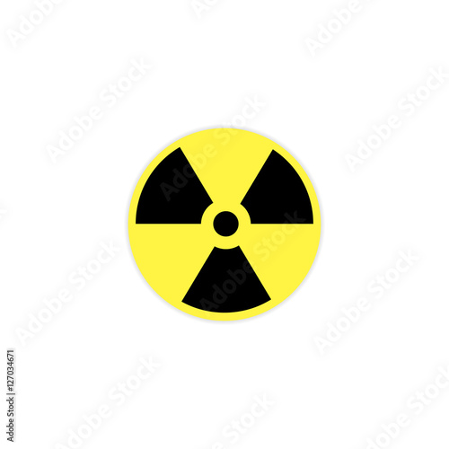 Radiation Icon isolated on background