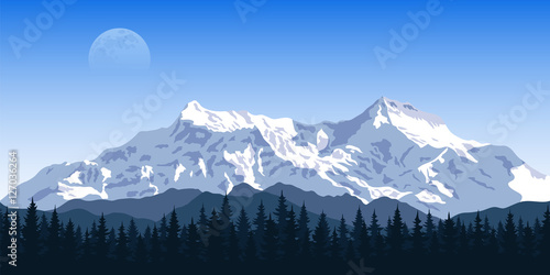 ountain peak landscape