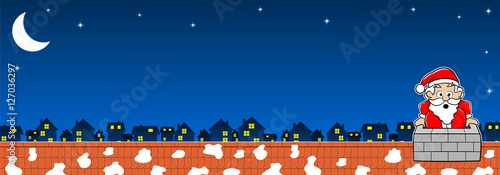 Weihnachtsmann steckt im Schornstein fest 