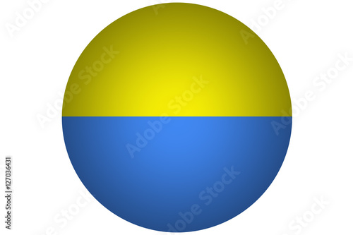 Free Download 3D Ukraine national flag illustration symbol.Circle flag illustration design - GFXLoad
