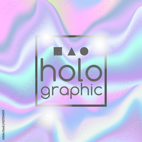 Abstract bright holographic background