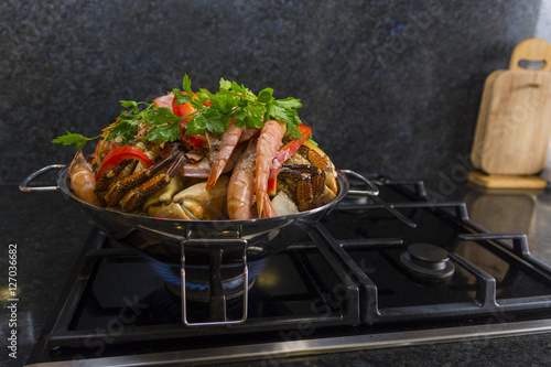 Seafood cataplana to cook photo