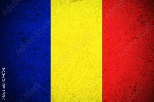 Chad flag ,Chad national flag illustration symbol.
