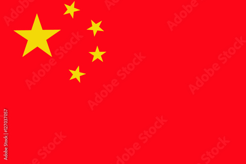 China flag ,3D China national flag illustration symbol. 