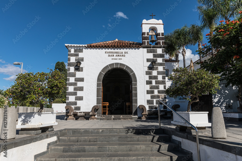 Obraz premium Paroisse de San Amaro à Puerto de la Cruz, Tenerife, Espagne