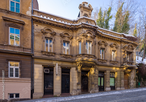 architecture of Zagreb. Croatia.