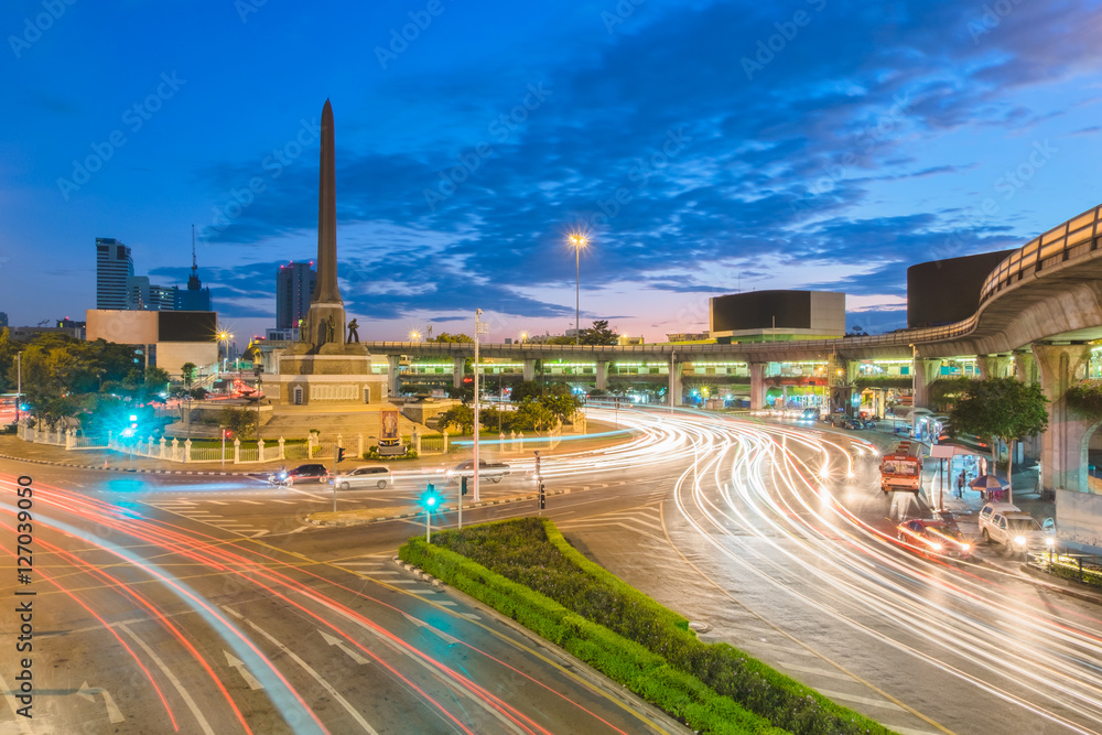 Victory Monument is a large military monument in Bangkok, Thaila