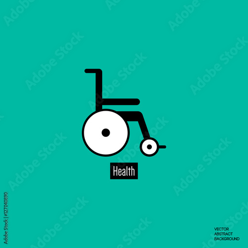 Armchair stroller. Wheelchair. Transport disabled