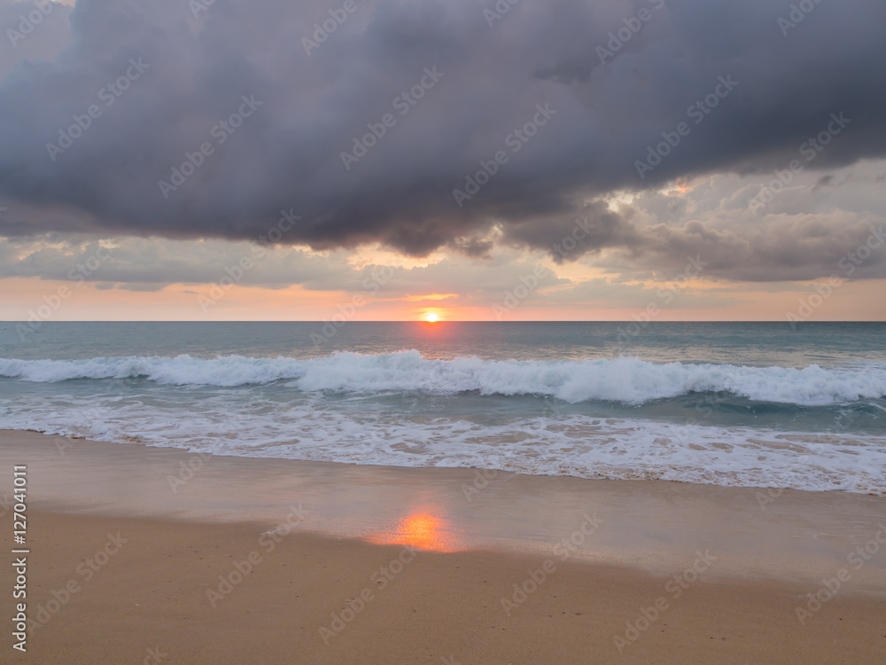 Natai,Phang-nga,Thailand ,beach at sunset. Natai,Phang-nga,Thailand ,beach at sunset.