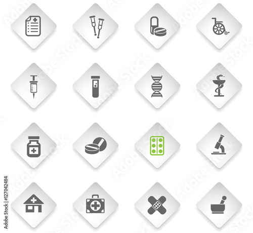 pharmacy icon set