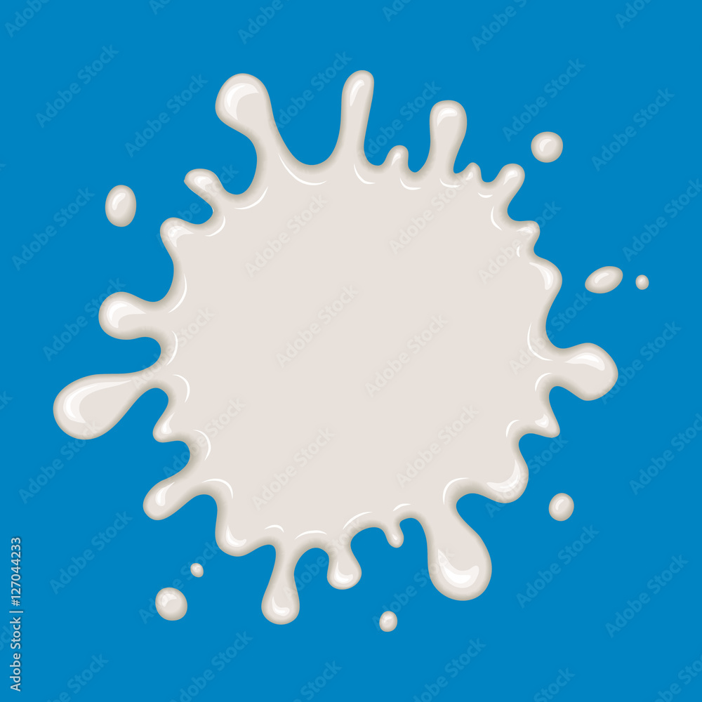 Milk splash isolated on blue Milk splash isolated on blue