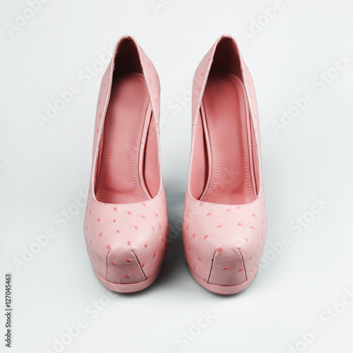 Stylish female pink shoes