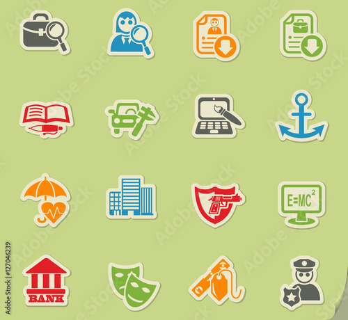 job search icon set