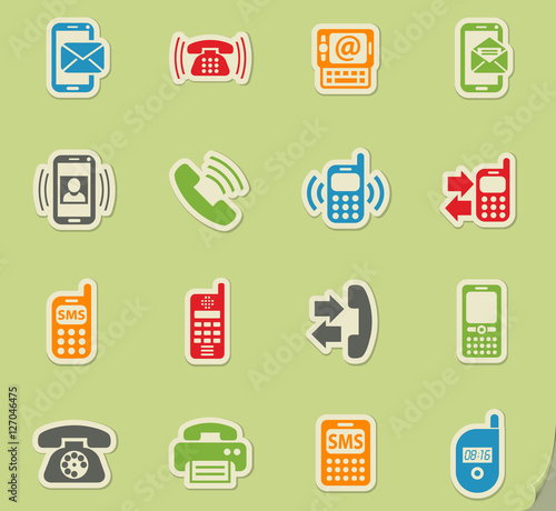 phone icon set