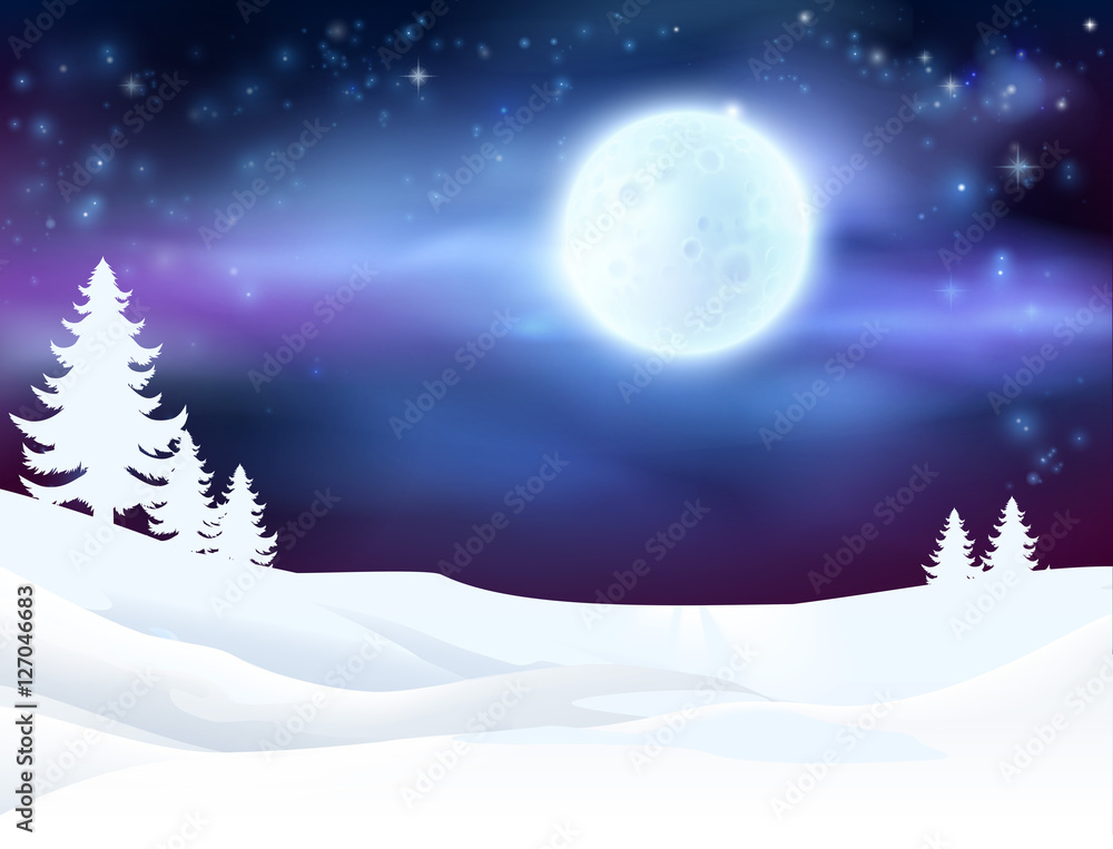 Winter Scene Background Winter Scene Background