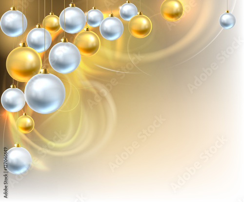 Christmas Background Baubles