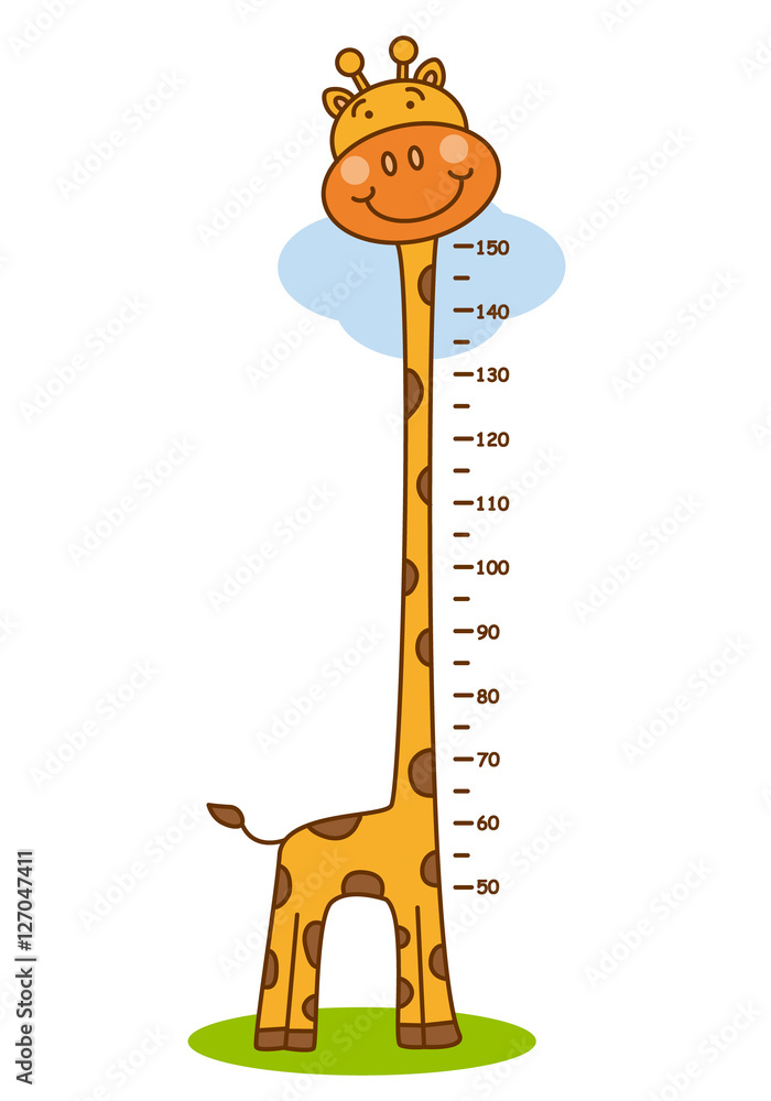Naklejka premium meter wall giraffe