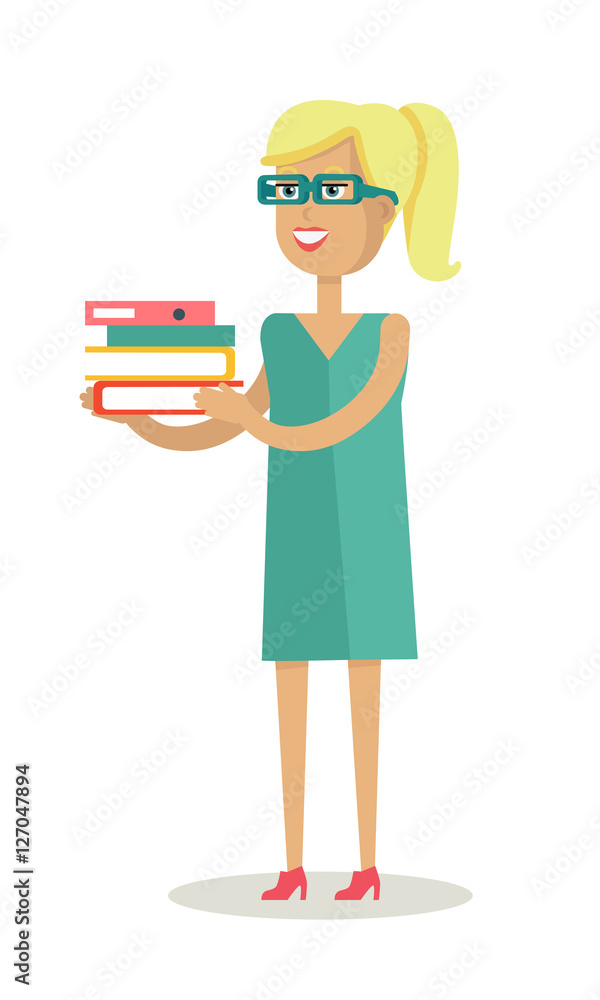 Office Worker Character Vector Illustration. Office Worker Character Vector Illustration.
