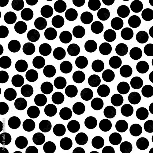Vector monochrome seamless pattern, simple background with chaotic dots, black & white textures collection. Abstract endless wallpaper, design element for tileable prints, decoration, digital projects photo