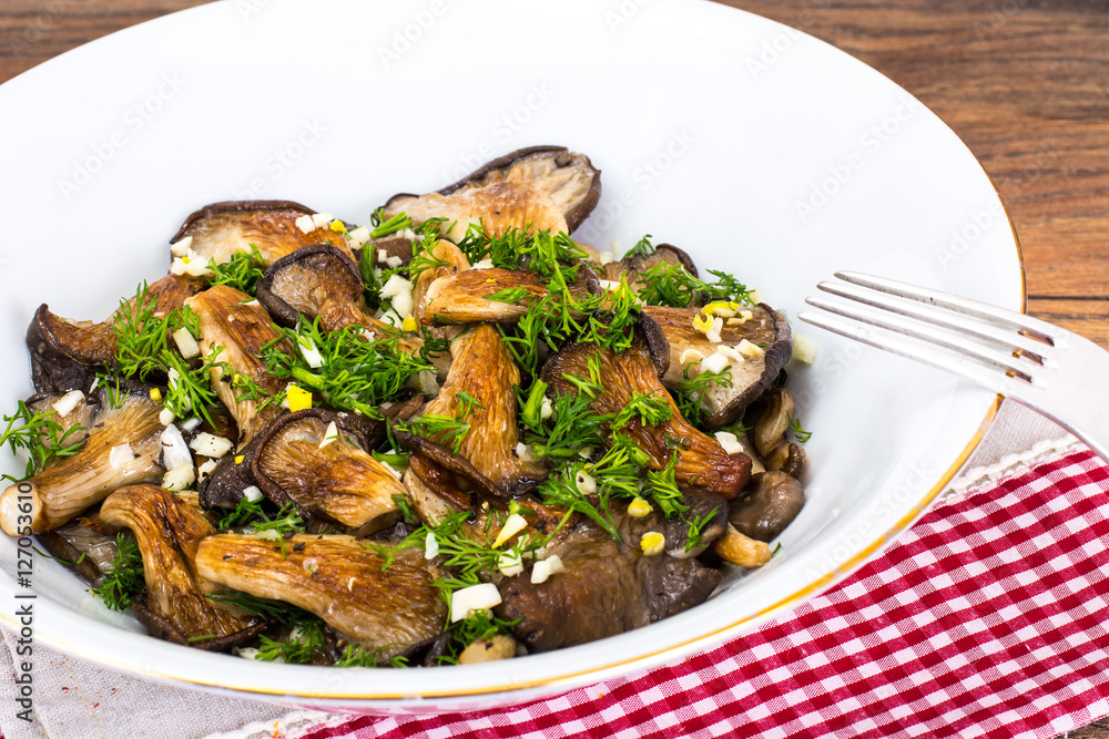 Fried Oyster Mushrooms Fried Oyster Mushrooms