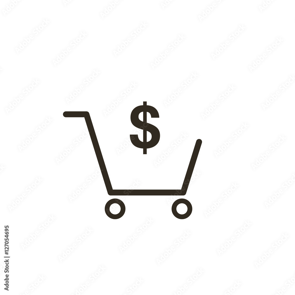 Shopping icon vector