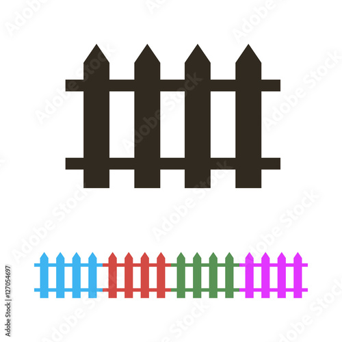 Fence icon vector