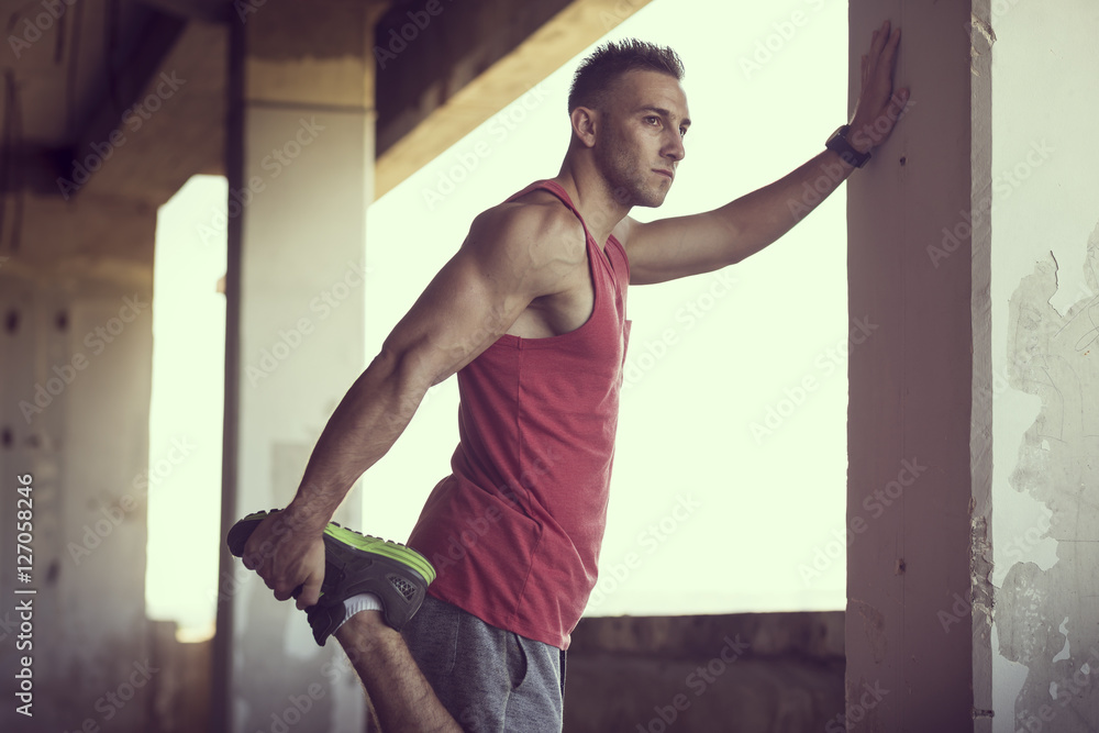 Obraz premium Workout warm up