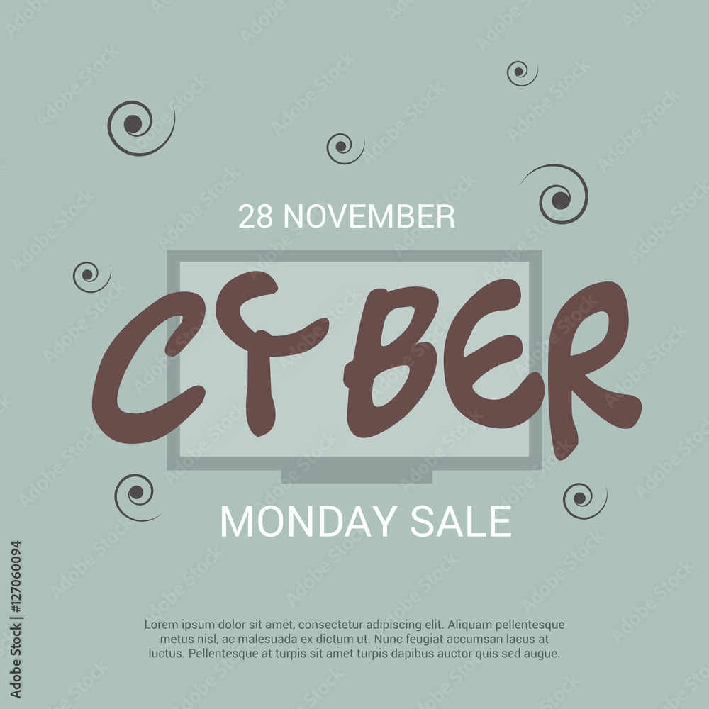 Fototapeta premium Cyber Monday Sale.