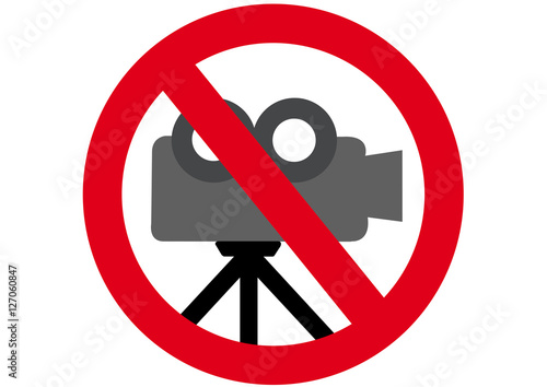 Schild Filmaufnahmen verboten