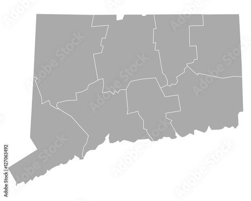 Karte von Connecticut