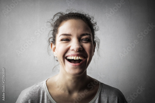 Laughing girl photo