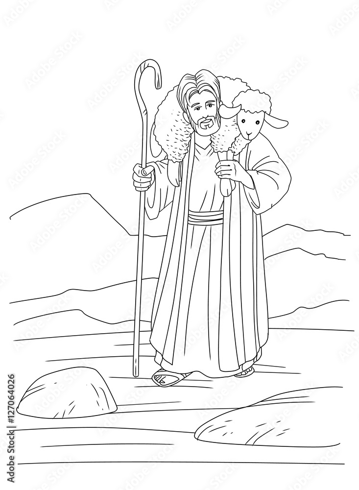 Jesus Shepherd Coloring Pages