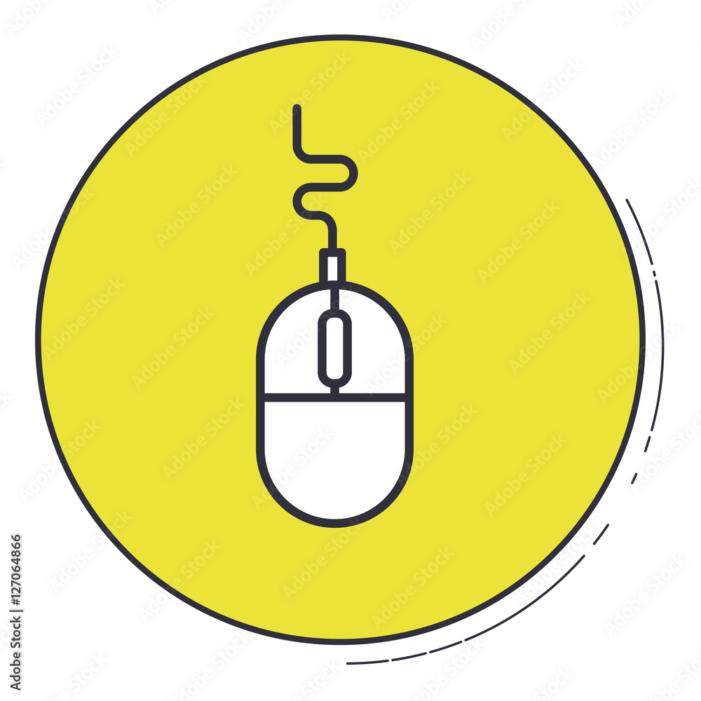 Mouse icon. Social media multimedia app communication and digital marketing theme. Vector illustration Mouse icon. Social media multimedia app communication and digital marketing theme. Vector illustration