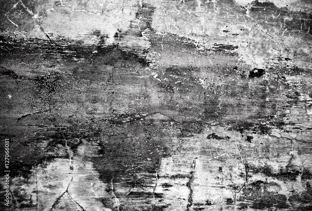 Fototapeta premium Black-white photo of stone texture as background.