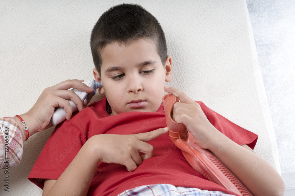 Sick Child In Bed Stock Photo Adobe Stock sick-child-in-bed-stock-photo-adobe-stock
