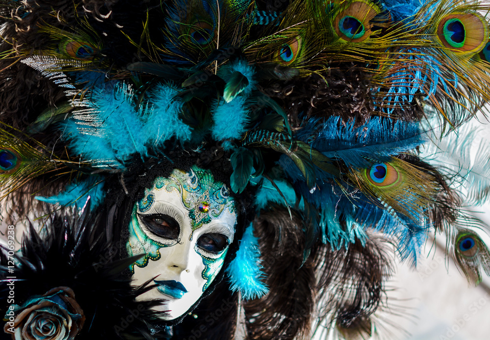 Maschera veneziana al Carnevale di Venezia