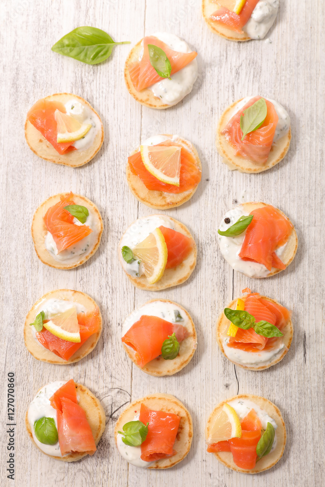 canape with salmon canape with salmon