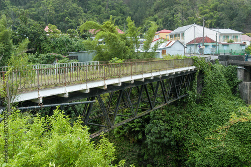 Old bridge of Salazie on La Reunion island, France