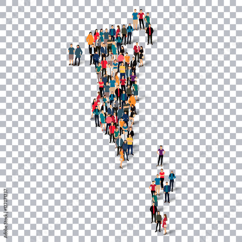 people map country Bahrain vector