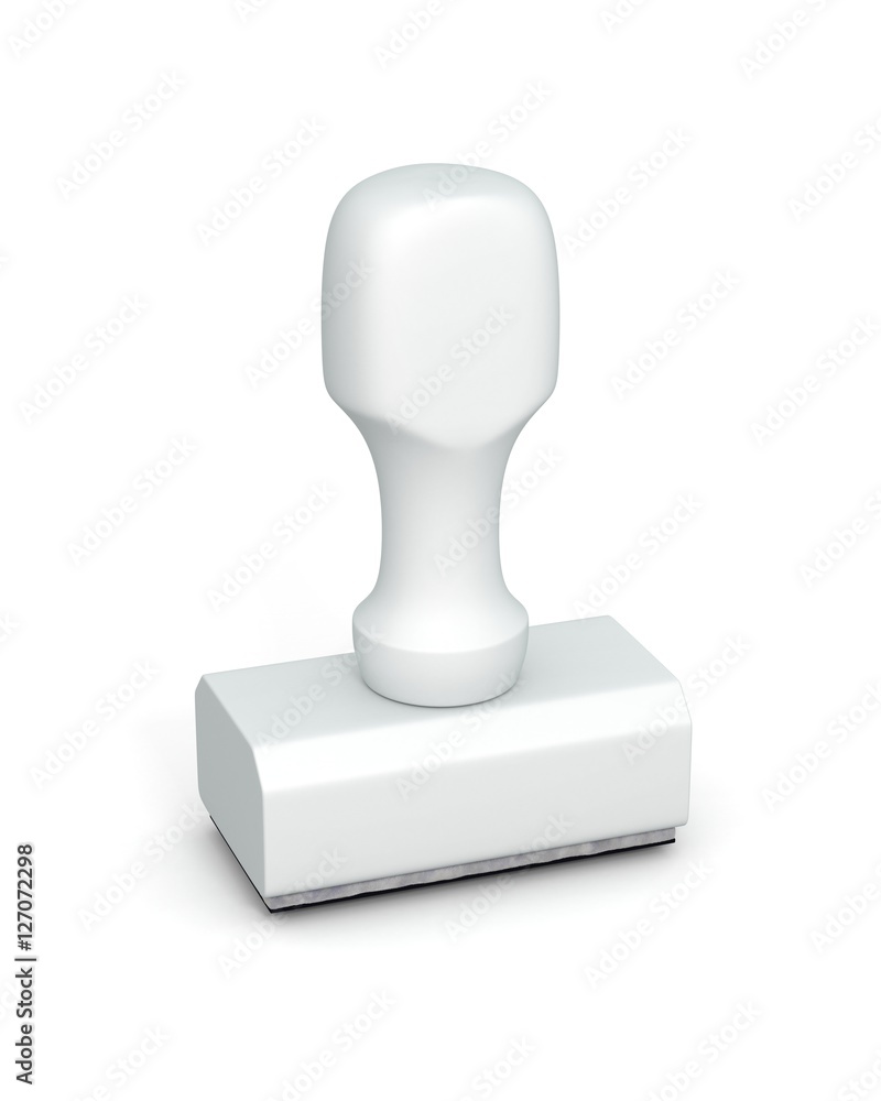 Isolated new plastic rubber stamps on white background. 3D Illustration. Isolated new plastic rubber stamps on white background. 3D Illustration.